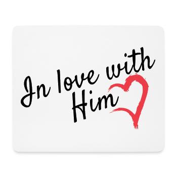 Dear partner look - Mouse Pad (horizontal) - white - Front