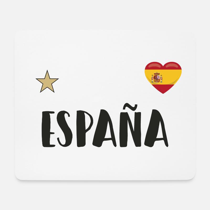 Spanien Fußball Trikot Spanische Flagge - Mousepad (Querformat) - Weiß