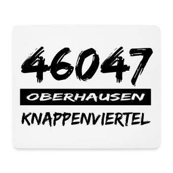 46047 Oberhausen Knappenviertel - Mousepad (Querformat) - Weiß - Vorne