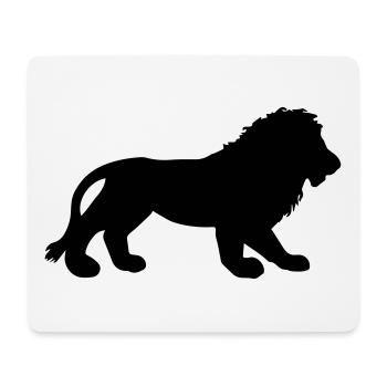 lion - Tapis de souris (format paysage) - blanc - Devant