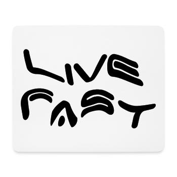 lebe schnell sterbe jung yolo - Mousepad (Querformat) - Weiß - Vorne
