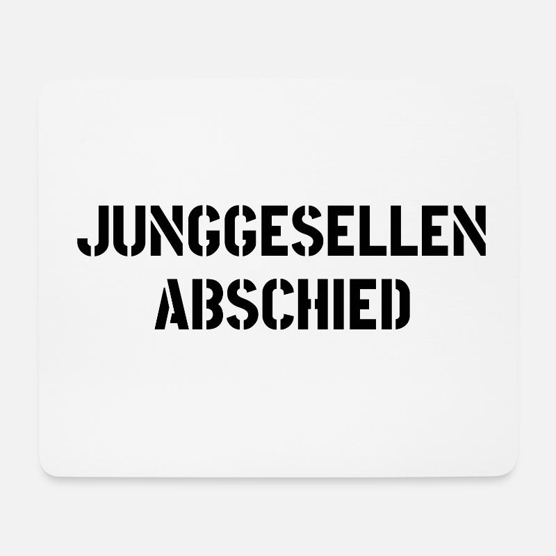 Junggesellenabschied - Mousepad (Querformat) - Weiß