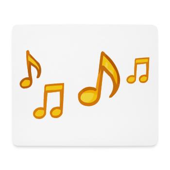 Sonnige Noten Illustration - Mousepad (Querformat) - Weiß - Vorne