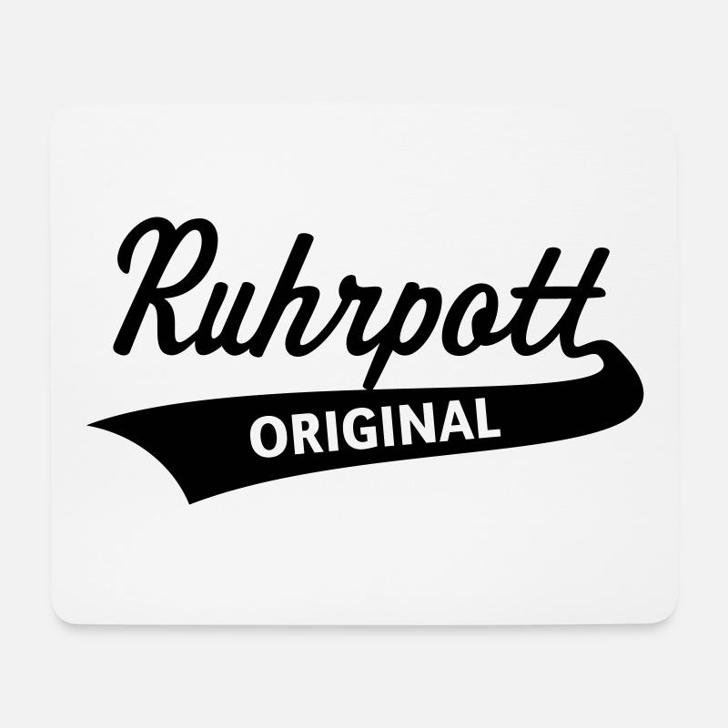 Ruhrpott – Original (Ruhrgebiet / Kohlenpott / 1C) - Mousepad (Querformat) - Weiß