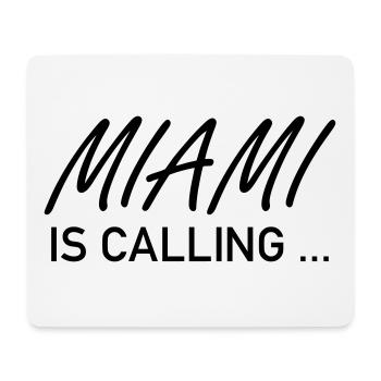 Miami appelle ... - Tapis de souris (format paysage) - blanc - Devant