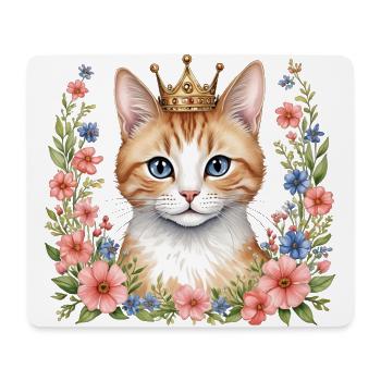 Adorable cat princess - Mouse Pad (horizontal) - white - Front