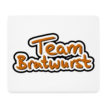 Team Bratwurst - Mousepad (Querformat) - Weiß - Vorne