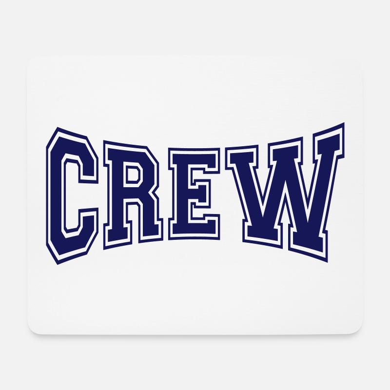 Crew - Mousepad (Querformat) - Weiß