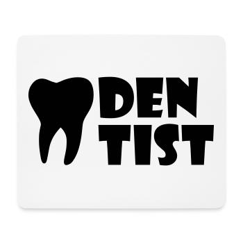 Dentiste (dent) - Tapis de souris (format paysage) - blanc - Devant