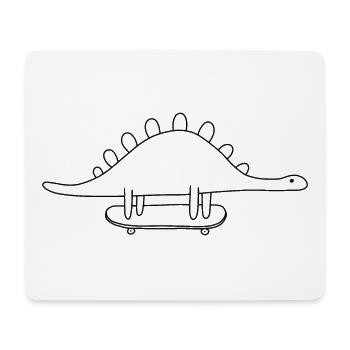 Dino - Mousepad (Querformat) - Weiß - Vorne