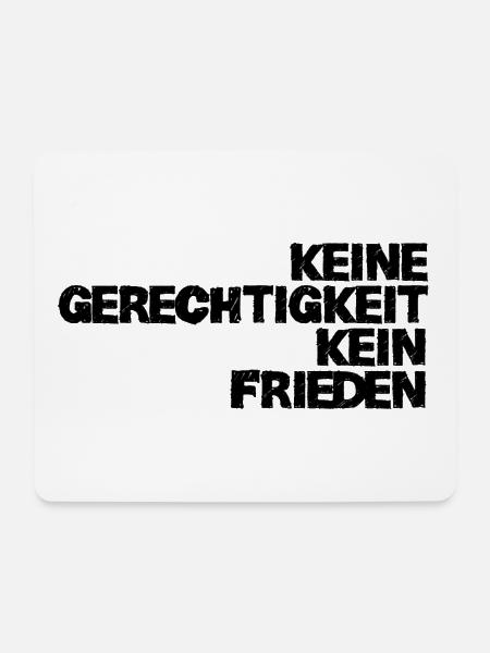 frieden - Mousepad (Querformat) - Weiß