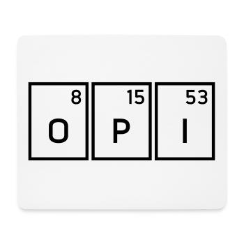 Sauerstoff, Phosphor, Iod - Mousepad (Querformat) - Weiß - Vorne