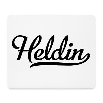 Heldin - Mousepad (Querformat) - Weiß - Vorne