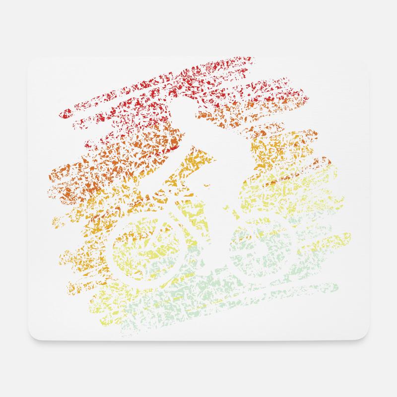 Vintage Rennrad - Mousepad (Querformat) - Weiß