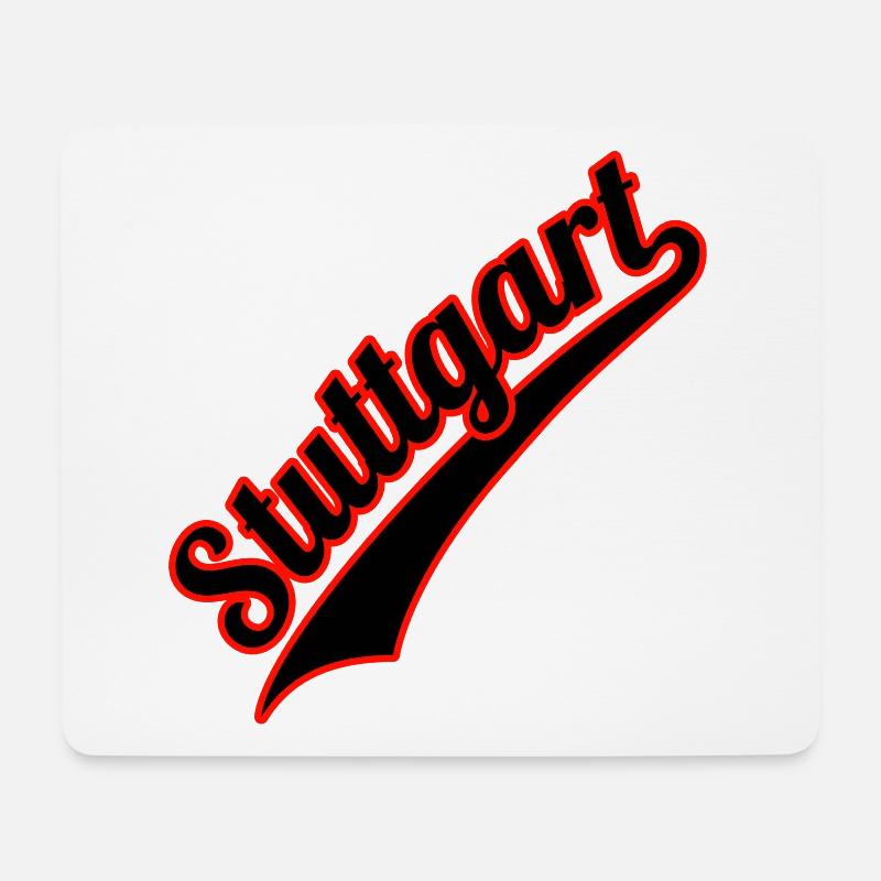 Stuttgart Sport Schriftzug - Mousepad (Querformat) - Weiß