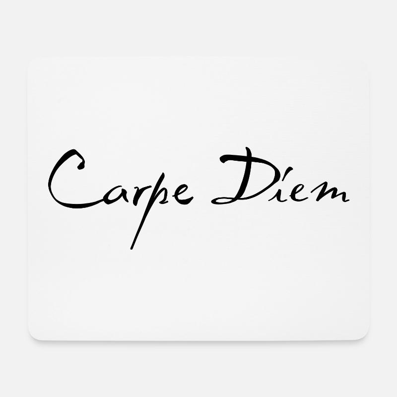Carpe Diem - Mousepad (Querformat) - Weiß