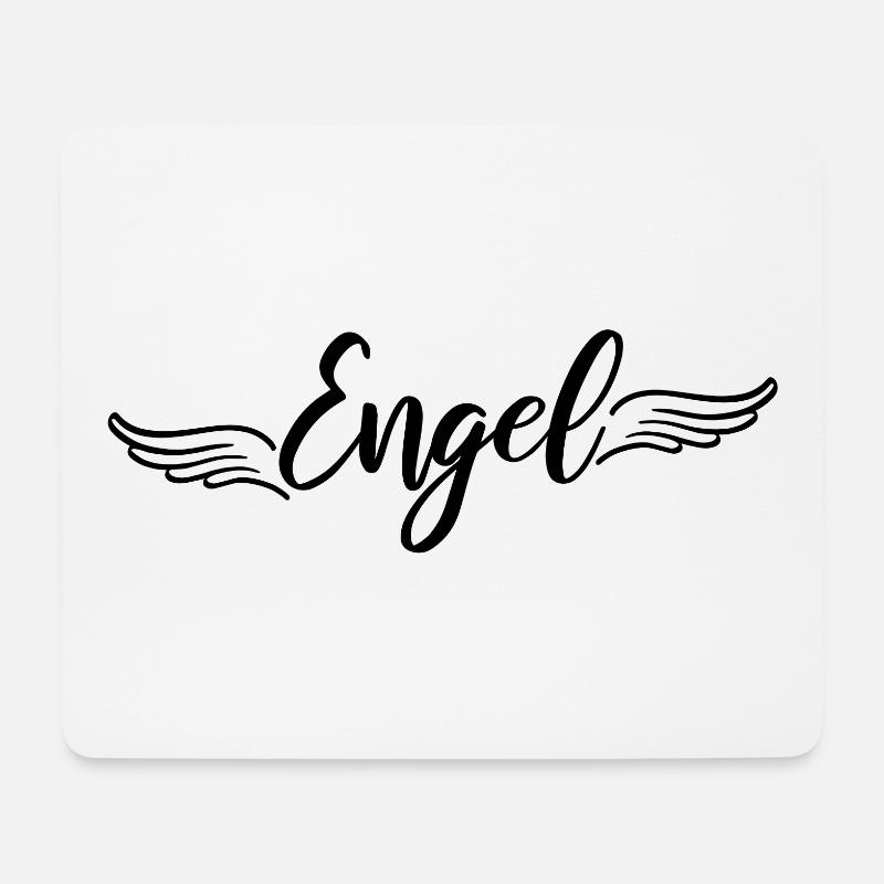 Engel - Mousepad (Querformat) - Weiß