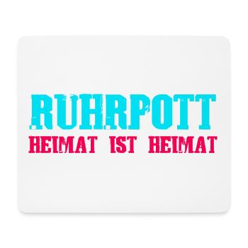 ruhrpott heimat ist heimat1 - Mousepad (Querformat) - Weiß - Vorne