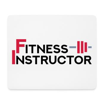 Fitness instructor (Teil einer Hantel) - Mousepad (Querformat) - Weiß - Vorne
