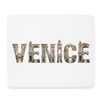 Venice Typography with Historic Architecture - Mouse Pad (horizontal) - white - Front
