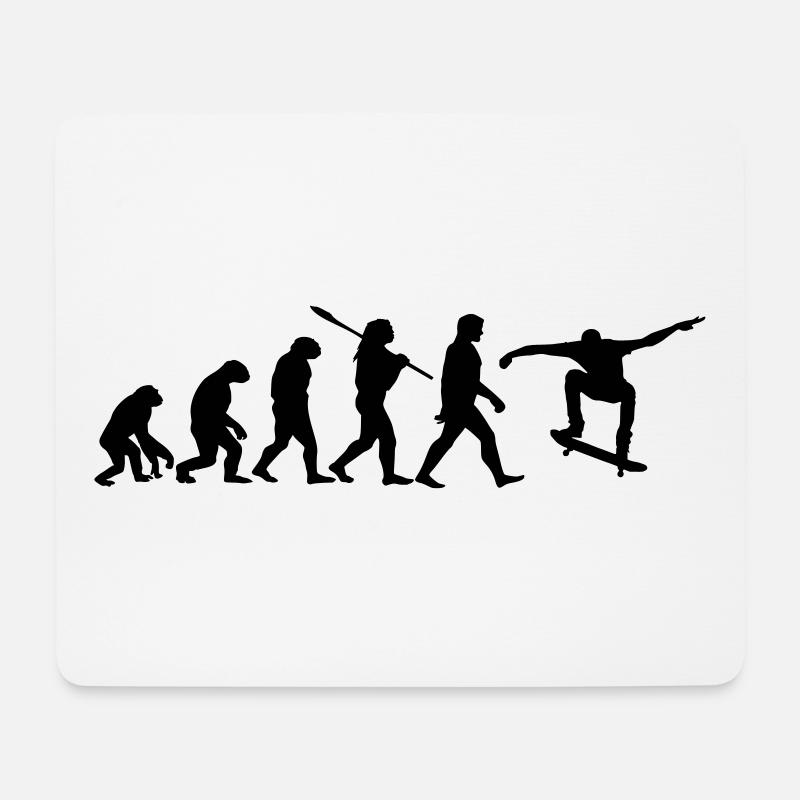 Skateboarder Longboarder - Mouse Pad (horizontal) - white