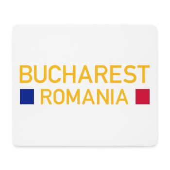 Bucharest, Romania (zwei Vierecke) - Mousepad (Querformat) - Weiß - Vorne