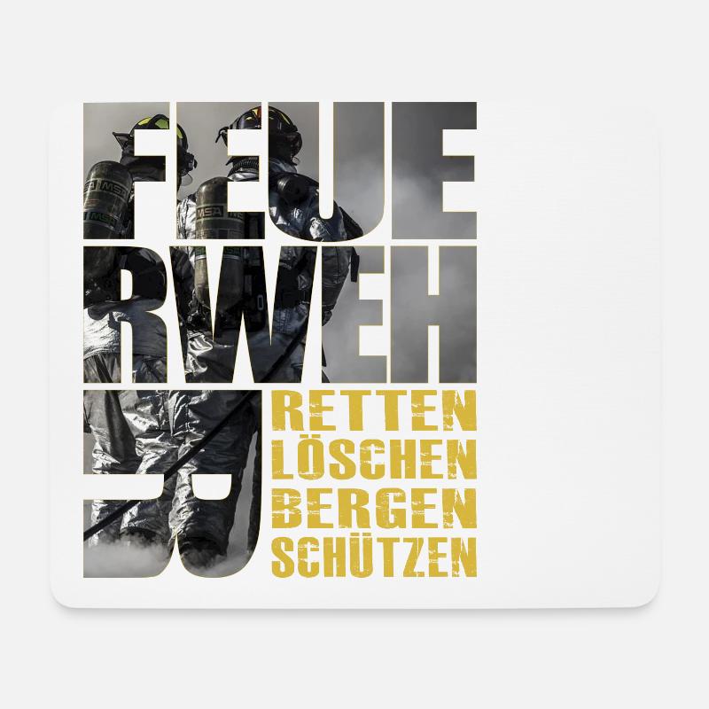 Feuerwehr - ReLoeBeSue - Mousepad (Querformat) - Weiß