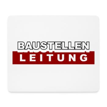 Baustellen Leitung - Mousepad (Querformat) - Weiß - Vorne