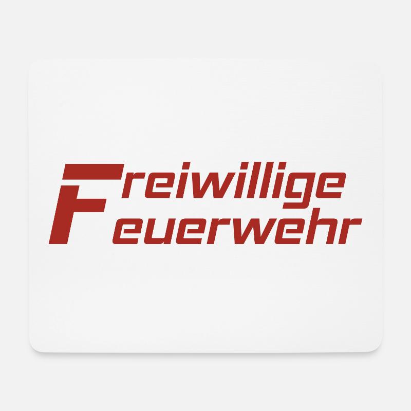 Freiwillige Feuerwehr Rot - Mousepad (Querformat) - Weiß