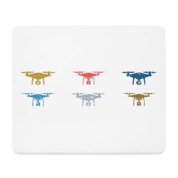 Vintage Drone Pilot - Mouse Pad (horizontal) - white - Front