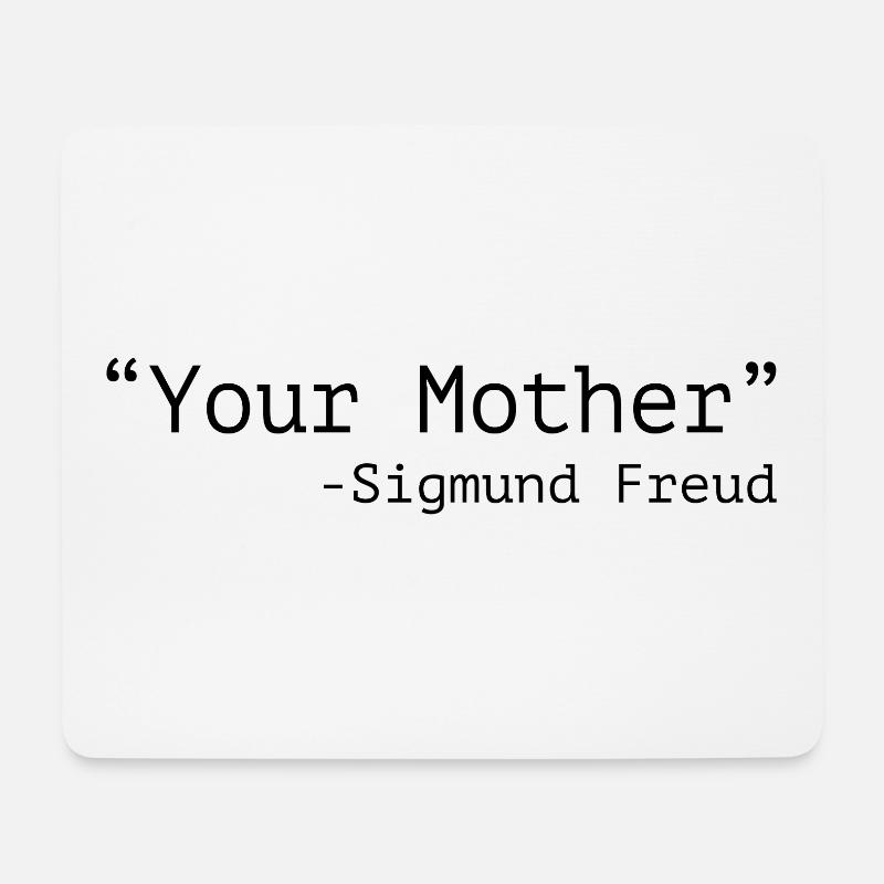 Freud - Tapis de souris (format paysage) - blanc