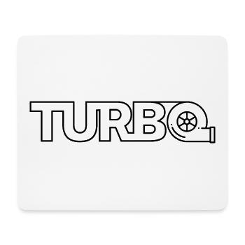 Turbo - Tapis de souris (format paysage) - blanc - Devant