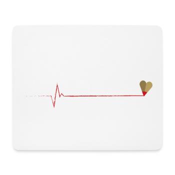 Kreative Heartbeate: Drawing for life - Mousepad (Querformat) - Weiß - Vorne