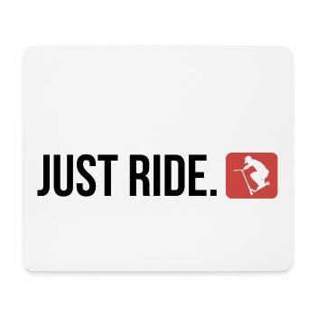 Just ride 9 - Mousepad (Querformat) - Weiß - Vorne