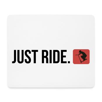 Just ride 8 - Mousepad (Querformat) - Weiß - Vorne
