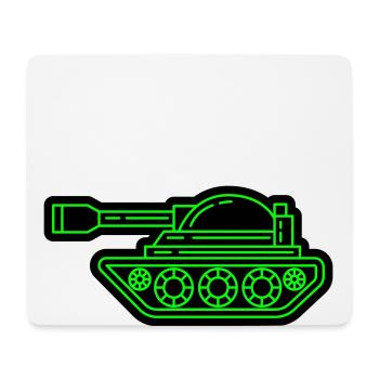 tank - Mouse Pad (horizontal) - white - Front