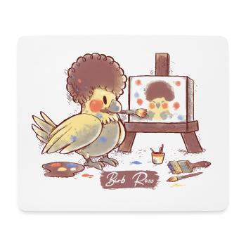 Birb Ross - Mouse Pad (horizontal) - white - Front