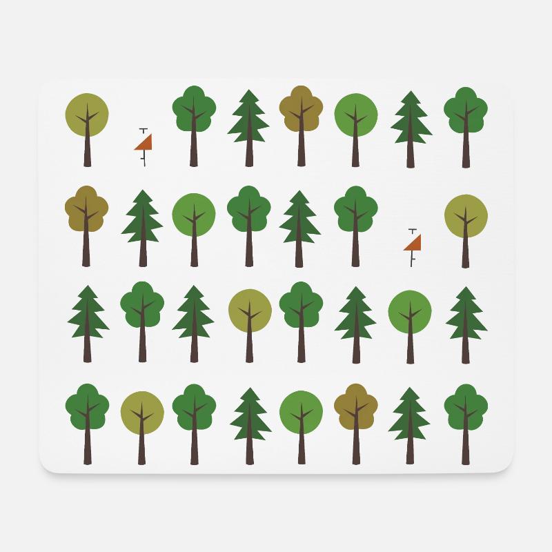 Orientierungslauf [01.2] [orienteering] [PX] - Mousepad (Querformat) - Weiß
