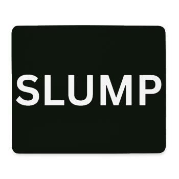 Slump Bold Text on Black - Mouse Pad (horizontal) - white - Front