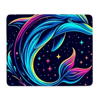 Dauphin - Tapis de souris (format paysage) - blanc - Devant