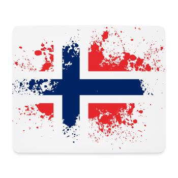 Norwegen Norway Flagge Flecken Geschenkidee - Mousepad (Querformat) - Weiß - Vorne