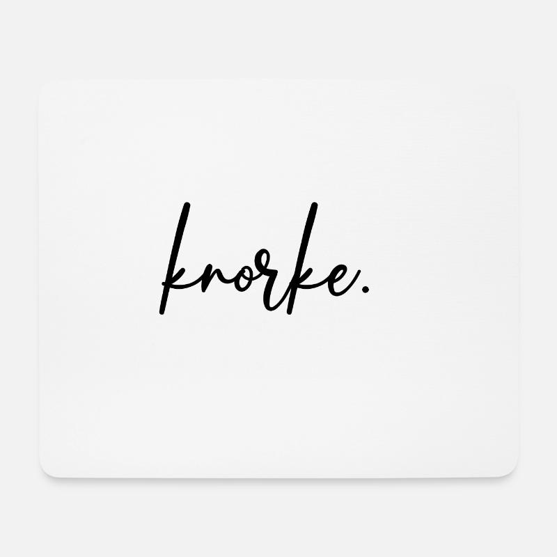 Knorke - Mousepad (Querformat) - Weiß