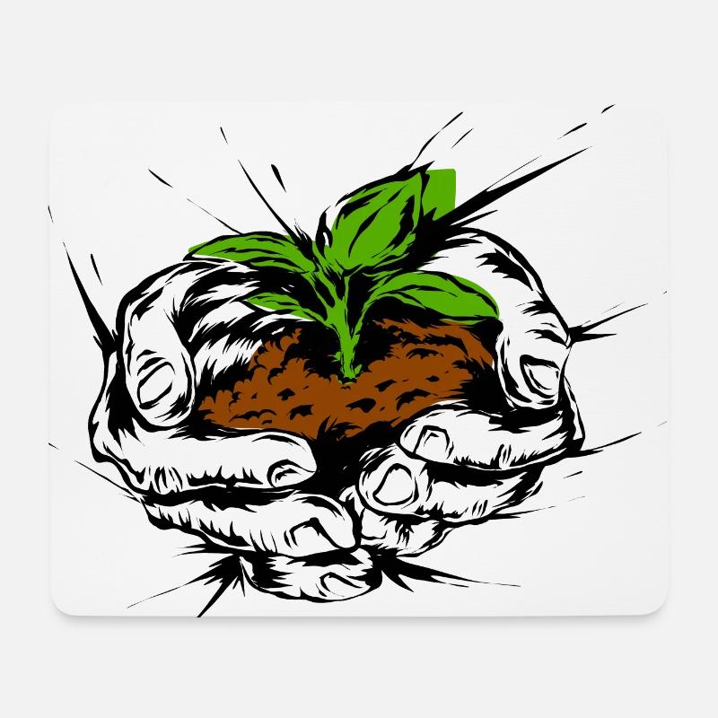 Umweltschutz Leben - Mousepad (Querformat) - Weiß