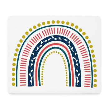 Boho Rainbow Colorful - Mouse Pad (horizontal) - white - Front
