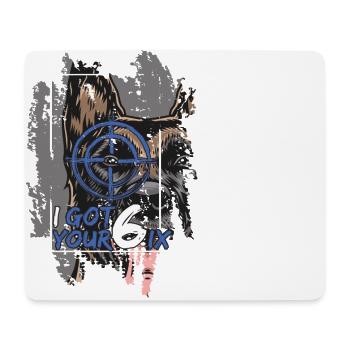 Dog Design – Police Dog Dog Sport - Mouse Pad (horizontal) - white - Front