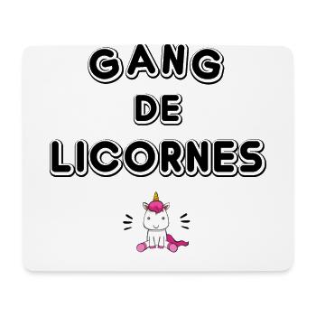 Gang de licornes - Tapis de souris (format paysage) - blanc - Devant