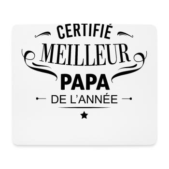Meilleur papa de l'année - Tapis de souris (format paysage) - blanc - Devant
