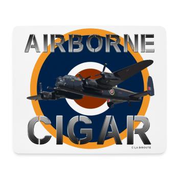 AIRBORNE CIGAR / 1711 - Mouse Pad (horizontal) - white - Front