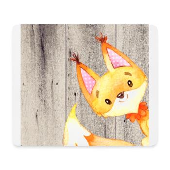 Tierfreunde im Wald - Kleiner Fuchs - Mousepad (Querformat) - Weiß - Vorne