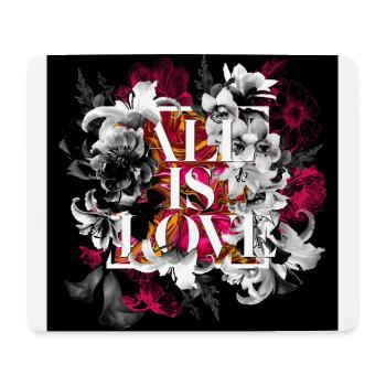 All is love - Mousepad (Querformat) - Weiß - Vorne